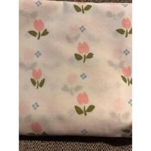 Vintage Springmaid Pink Tulips Pillowcase Sheet | Excellent Condition | 1980's